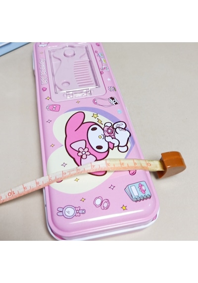 Kawaii Sanrio Kuromi Cinnamoroll Pom Pom Purin My Melody Metal Kalemlik Kalem Kutusu pembe