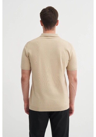 Cazador 3038 Erkek Polo Yaka Triko Bej