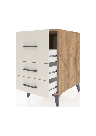 Kronos Komodin 3 Çekmeceli 44x59x80 Çam-aytaşı Çam