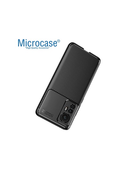 Microcase Xiaomi 12S Pro Maxy Serisi Silikon Kılıf - Siyah