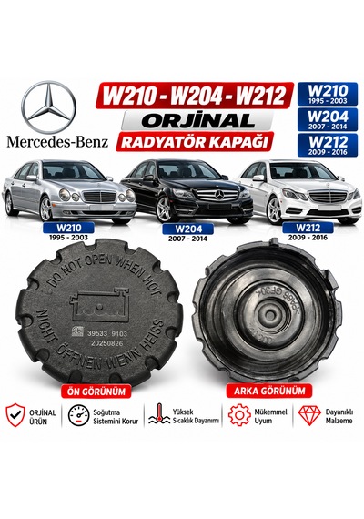 Mercedes W210 W204 W212 Uyumlu  Radyatör Kapağı