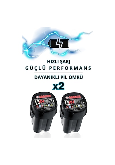 9907 Şarjlı Dal Budama Makası 30mm Kesme Çapı Yedek Bıçaklı