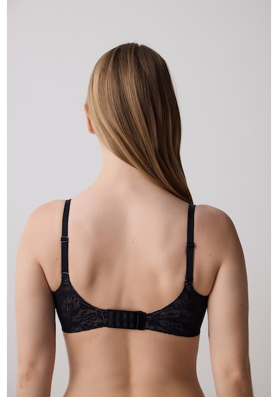 Penti Tattoo Effect Lace Invisible Bonding Siyah Sütyen