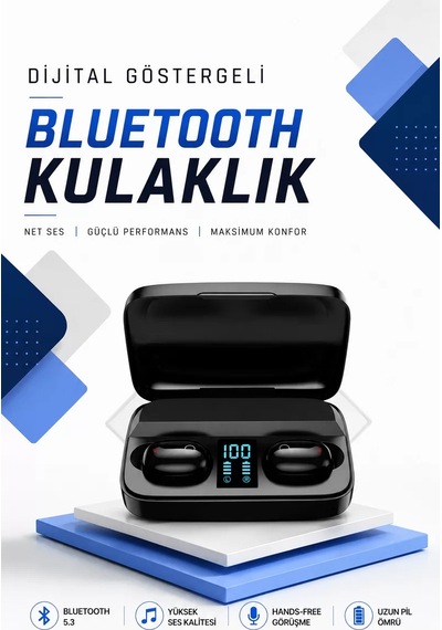 Northcity A10s Kablosuz Tws Kulaklık - Bluetooth 5.0, 1800mah Şarj Kutusu Ve Stereo Ses