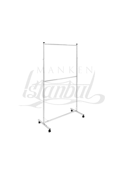 Mankenistanbul Çift Katlı Ayarlanabilir Krom Metal Orta Stand Diğer