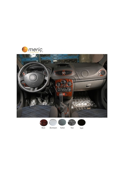 Meriç® Renault Clio 3 Ön Torpido Kaplama 9 Parça 2005-2012 (530157164)