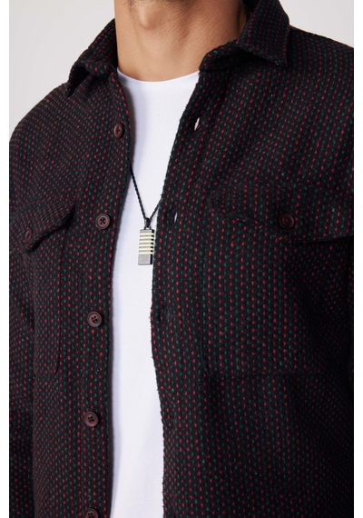 Tudors Erkek Slim Fit Dar Kesim Uzun Kollu Çizgili Çift Cepli Kışlık Oduncu Gömlek-28193 Çok Renkli Tudors Erkek Slim Fit Dar Kesim Uzun Kollu Çizgili Çift Cepli Kışlık Oduncu Gömlek-28193 Çok Renkli