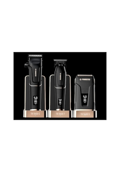 Tr-5400 Saç & Sakal & Günlük Tıraş & Ense Çizim Profesyonel Berber Tıraş Makinesi 3'lü Set