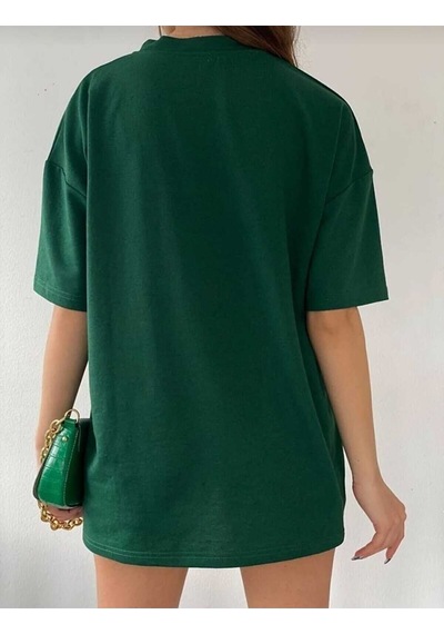 Noıssey Yeşil Düz Oversize Unisex