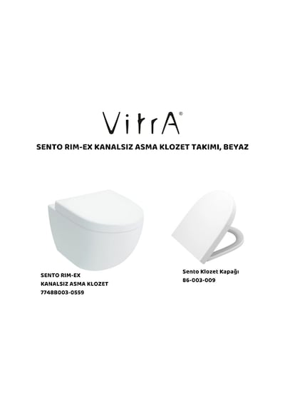 Sento Rim-ex Asma Klozet 7748b003-0559, Sentro Soft Klozet Kapağı 86-003-009