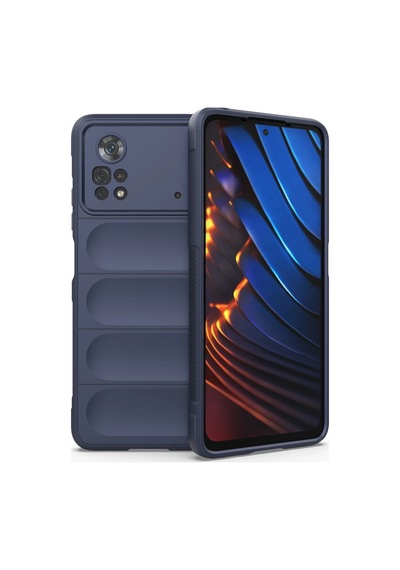 Uryport Xiaomi Poco X4 Pro 5g Kılıf Optimum Silikon - Lacivert