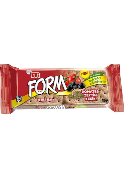 Eti Form Domatesli Zeytinli Ve Kekikli Bisküvi 40 G X 12 Adet