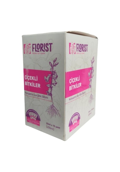 Florist Yeşil Yapraklı Ve Çiçekli Bitkiler Besin Seti 2
