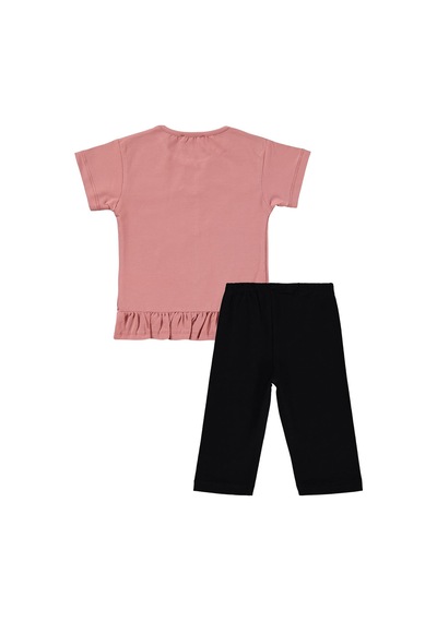 Civil Girls Fiyonklu 2-5 Yaş Takım - Açık Kiretmit-siyah