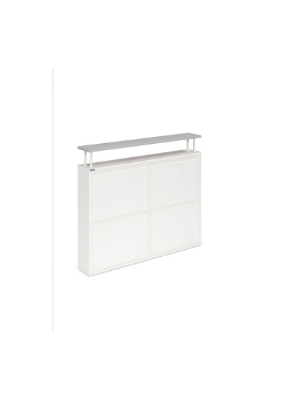 Ceha Tablalı 4'lü Metal Ayakkabılık - Beyaz K.AYK-2.4 /G/P 9010 Ceha Tablalı 4'lü Metal Ayakkabılık - Beyaz K.AYK-2.4 /G/P 9010