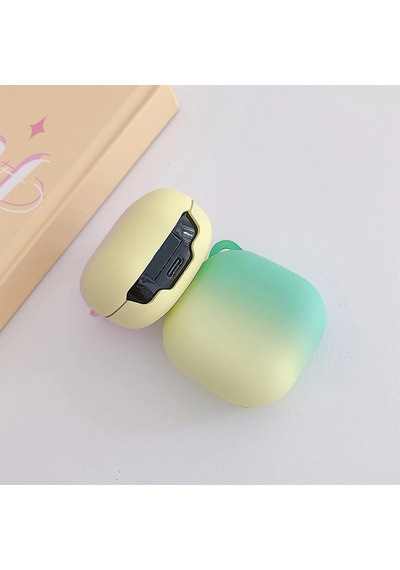 Caseonn Samsung Uyumlu Galaxy Buds Fe - Buds Core Kılıf Duo Aurora Koruma Pembe Sarı
