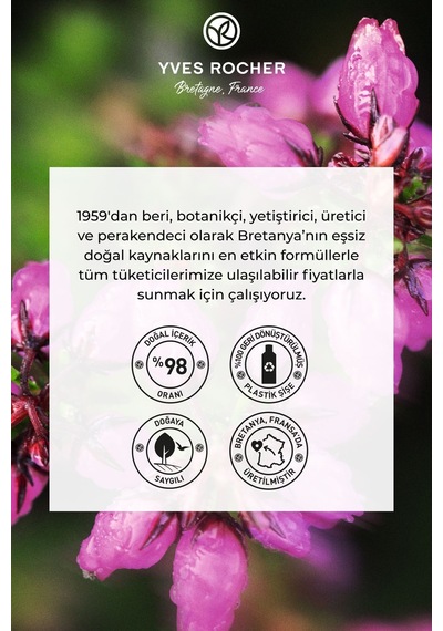 Yves Rocher Vücut Losyonu -nemlendirici Besleyici Romantik Kır Çiçekleri- Vegan-390ml