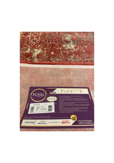 Palette Pa04c Kırmızı-gri Halı Çok Renkli