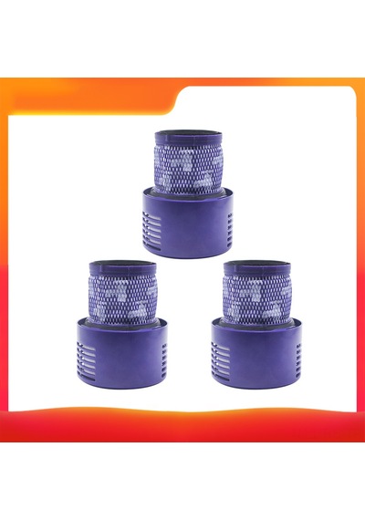 Reedark  V10 Süpürge Filtre Seti - 3'lü Yedek Aksesuar, Hızlı Temizlik İçin