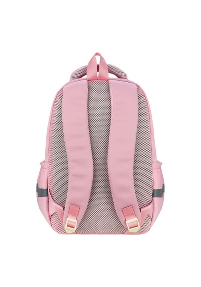 İlkokul Kız Çocuk Çantası 3'lü Set Kalpli Desen 40 30 Cm Beslenme Çantası Kalem Kutusu Ortopedik Pembe