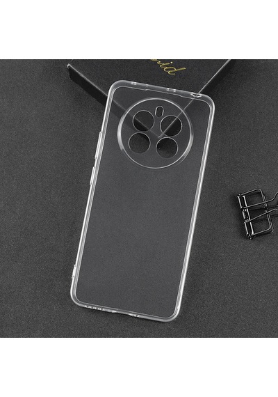 Zore Realme 12 4g Kılıf Msra Süper Silikon Kapak - Şeffaf Şeffaf