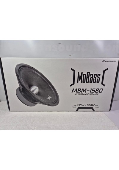 Mobass 20cm Midrange Mobass Mbm-1580 300w 150rms Midrange - Kurşun Göbek Pro Midrange