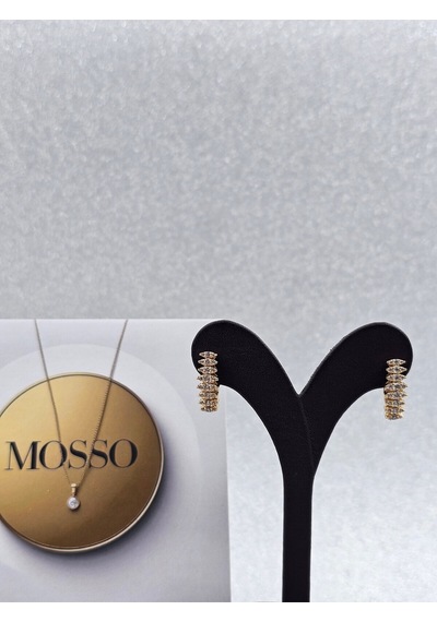 Xuping Pırlanta Model Rosegold Çelik Küpe Altın