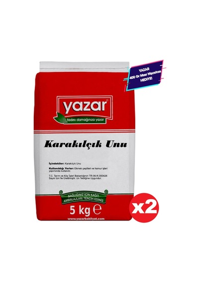 Yazar Taş Değirmende Öğütülmüş Karakılçık Unu 2 x 5 KG