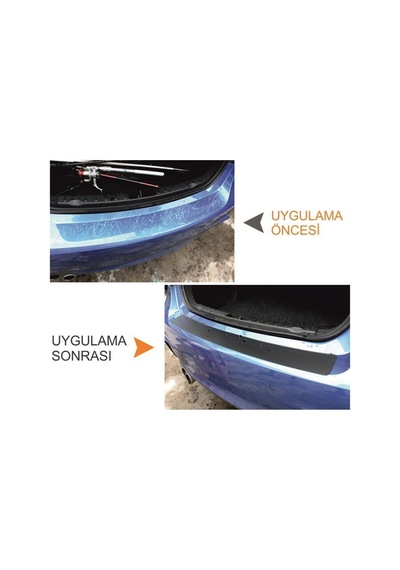 Volkswagen Transporter İçin Uyumlu Aksesuar Bagaj Ve Kapı Eşiği Oto Sticker Karbon Kırmızı