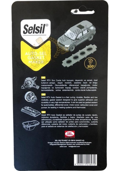 Selsil Oto Rtv Sıvı Conta Kırmızı 85 Gr.
