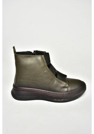 Fox Shoes T555130103 Haki Hakiki Deri Comfort Ortopedik Taban Kadın Bot Haki-hakiki Deri Haki Fox Shoes T555130103 Haki Hakiki Deri Comfort Ortopedik Taban Kadın Bot Haki-hakiki Deri Haki