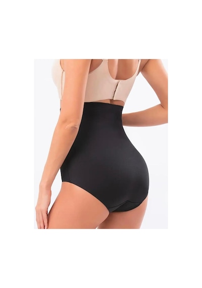 Kadın Dikişsiz Lazer Kesim Silikonlu Slip Korse 4402 Siyah