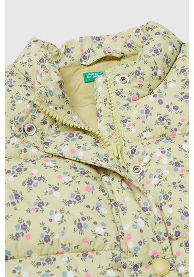 United Colors Of Benetton Kız Bebek 2v3ygj00o-25k Desenli Yelek Sarı-2119 Sarı
