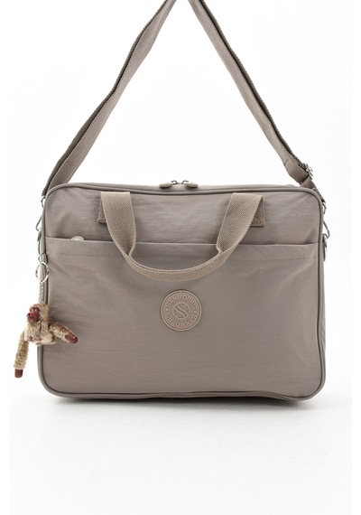 Özer-3027 Sanmorris Unisex Krinkıl Suya Dayanıklı Çapraz-el Askılı Evrak Ve Laptop Çantası Kum
