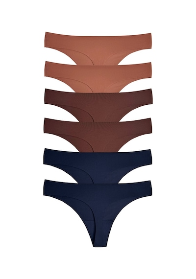 Alya Underwear Lazer Kesim Dikişsiz Tanga Külot, Seamless String 6'lı Paket Çok Renkli A09 Alya Underwear Lazer Kesim Dikişsiz Tanga Külot, Seamless String 6'lı Paket Çok Renkli A09