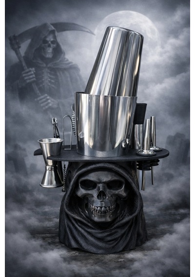 Reaper Standlı Kokteyl Hazırlama Seti Boston Shaker 700 Ml - Reaper