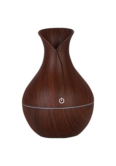 Humidifier Vazo Şekilli Ahşap  Difüzör Ultrasonik Buhardanlık Oda Hava Nemlendirici