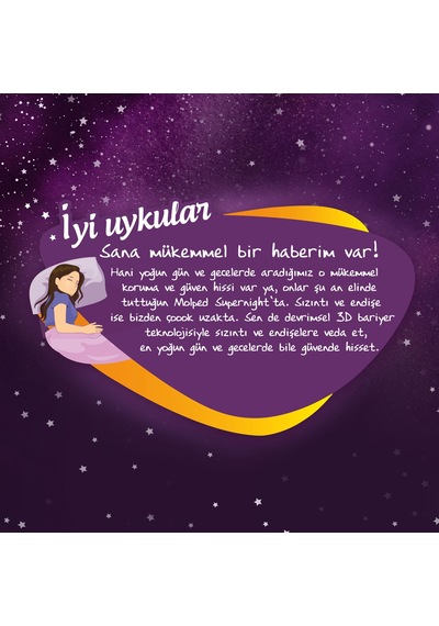 Molped Süpernight Hijyenik Ped Süper Gece Süper Avantaj Paketi 42 Adet