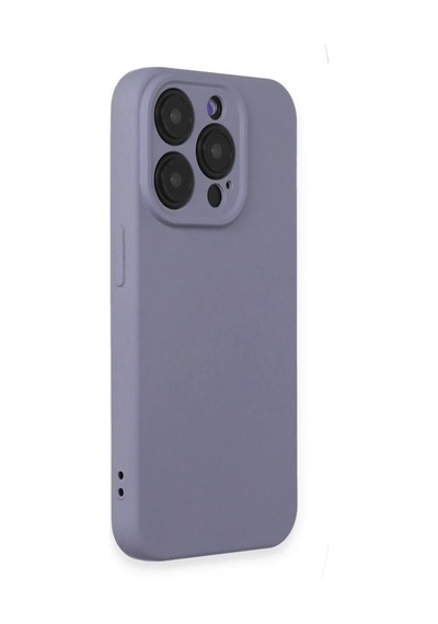 Apple Apple Uyumlu iPhone 15 Pro Max Kılıf Nano İçi Kadife Silikon - Lila 0.2M-Çok Renkli