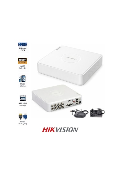 Ds-7108hghı-m1 Mini Dvr 8 Kanal Güvenlik Sistemi Kayıt Cihazı