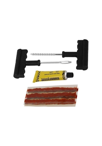 Deluxe Tire Plug Kiti Patlak Lastik Tamir Seti 6 parça