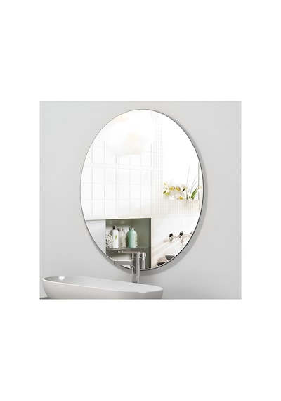 60 Cm X 50 Cm 4 Mm Oval Ayna Gerçek Gümüş Ayna 1 Adet