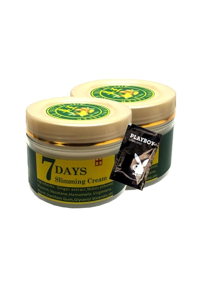7 Days 2 Adet Ginger Miracle Slimming Cream Yağlara Parçalayıcı Kremi Xonehe0380 100 Ml + 1 Adet Jel Hediye