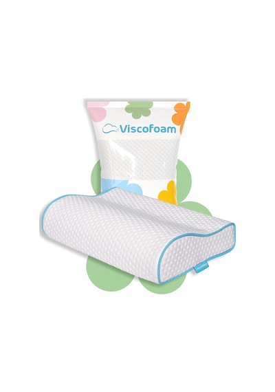 Küçük Boyun Destekli Ortopedik Yastık Visco Yastık 46x30x10-8cm