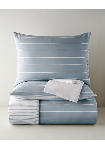 English Home Timeless Line Kolay Ütülenir Çarşaflı Çift Kişilik Nevresim Takımı 200x220 Cm Açık Mavi Açık Mavi
