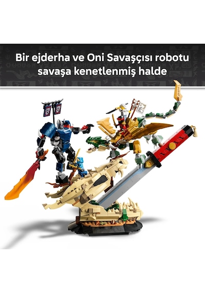 LEGO® NINJAGO® Ejderha Kılıcı Savaşı 71871 - 9 Yaş ve Üzeri Çocuklar için 4 Minifigür İçeren Oyuncak Yapım Seti (1016 Parça)