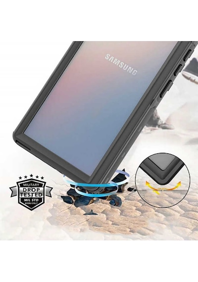 Galaxy S20 Plus Kılıf 1-1 Su Geçirmez Kılıf (474381762) Siyah