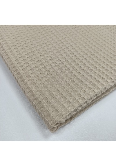 Waffle Pike Bornozluk Kumaş 100% Pamuk W-05 Bej