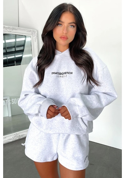 Altamira Kadın Thatssofetch Baskılı Oversize Kapşonlu Sweatshirt 001