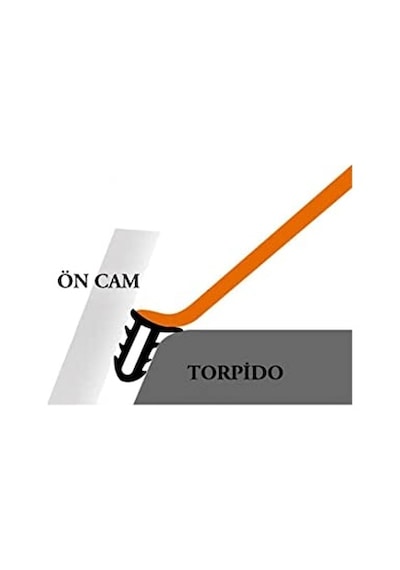Araç Torpido Göğüs Konsol Ön Cam Arası Fitil Ses Yalıtım Fitili 1,65 Metre